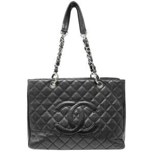 Chanel GST Grand Shopper Tote Black‎ Caviar Leather CC Bag